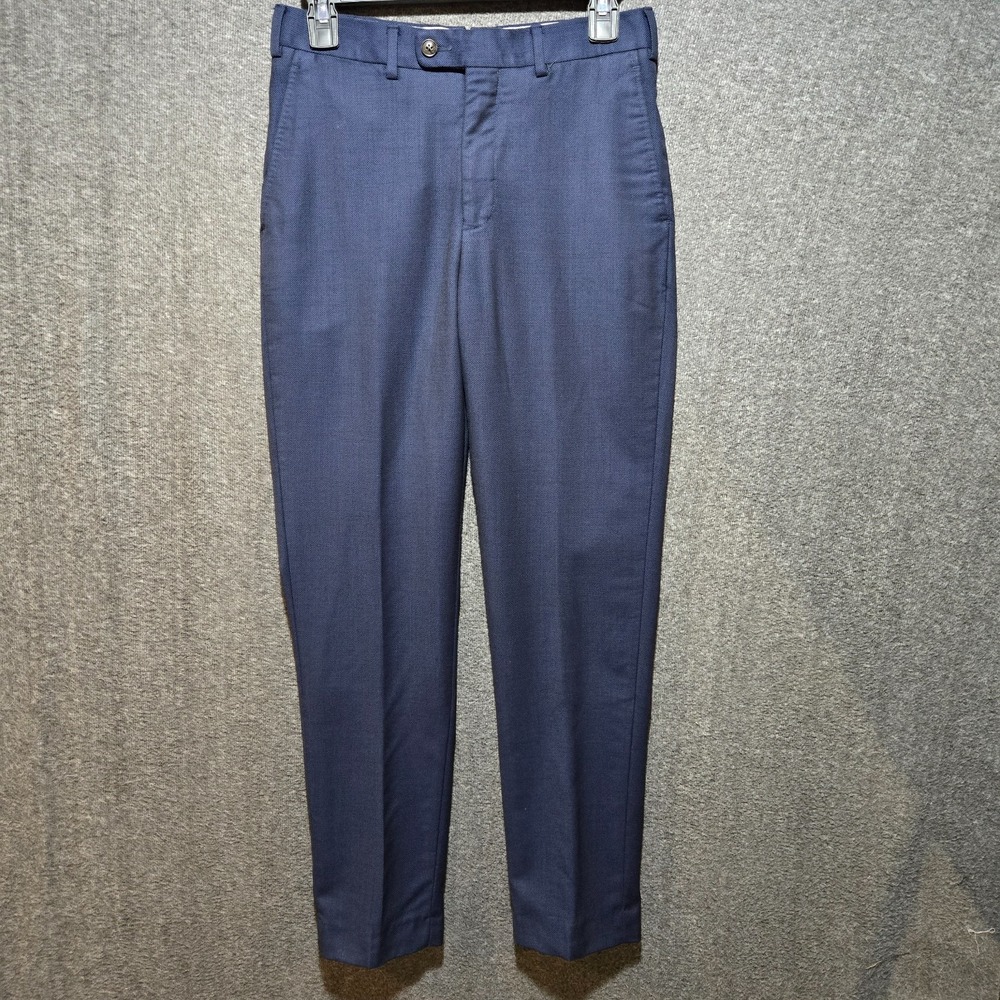 Suitsupply Pants Mens 26 Blue Pure Wool Vitale Barberis Canonico Dress Trousers